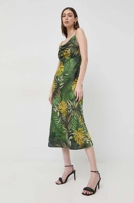 Zdjęcie produktu Guess sukienka AKILINA kolor zielony maxi prosta W3GK85 WD8G2