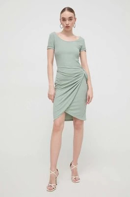Zdjęcie produktu Guess sukienka ELISEA kolor zielony mini rozkloszowana W4GK25 KAQL2