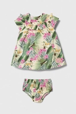 Zdjęcie produktu Guess sukienka niemowlęca kolor zielony mini rozkloszowana