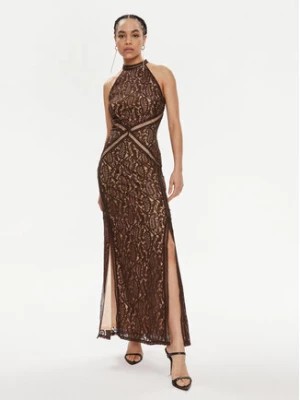 Zdjęcie produktu Guess Sukienka wieczorowa New Liza W4GK20 KC760 Brązowy Slim Fit