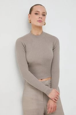 Zdjęcie produktu Guess sweter bawełniany MARIE kolor brązowy lekki W4RR24 Z3C71