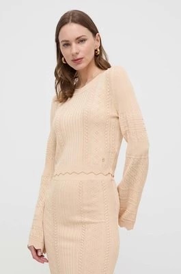 Zdjęcie produktu Guess sweter ADALINE damski kolor beżowy lekki W4GR08 Z2U00
