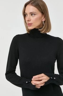 Zdjęcie produktu Guess sweter damski kolor czarny lekki z golfem