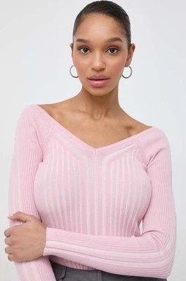 Zdjęcie produktu Guess sweter ALLIE damski kolor różowy lekki W4RR44 Z2YN2