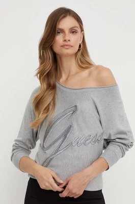 Zdjęcie produktu Guess sweter damski kolor szary lekki