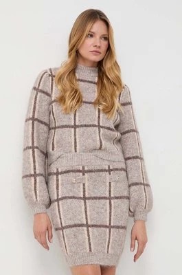 Zdjęcie produktu Guess sweter z domieszką wełny damski kolor brązowy ciepły