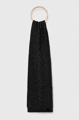 Zdjęcie produktu Guess szalik z domieszką wełny kolor czarny gładki