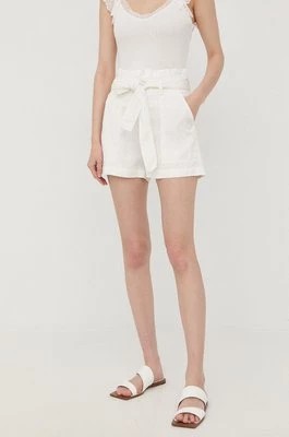 Zdjęcie produktu Guess szorty damskie kolor biały wzorzyste high waist