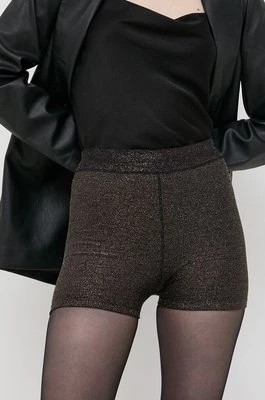 Zdjęcie produktu Guess szorty damskie kolor czarny gładkie medium waist