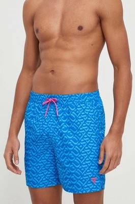 Zdjęcie produktu Guess szorty kąpielowe kolor niebieski F4GT06 WG2A2