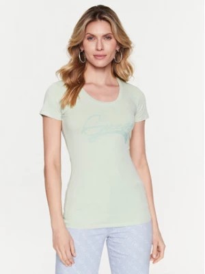 Zdjęcie produktu Guess T-Shirt Adelina W3RI14 J1314 Zielony Slim Fit