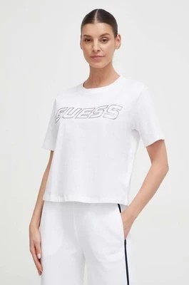 Zdjęcie produktu Guess t-shirt bawełniany KIARA damski kolor biały V4GI18 I3Z14