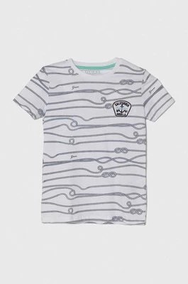 Zdjęcie produktu Guess t-shirt bawełniany dziecięcy kolor biały wzorzysty