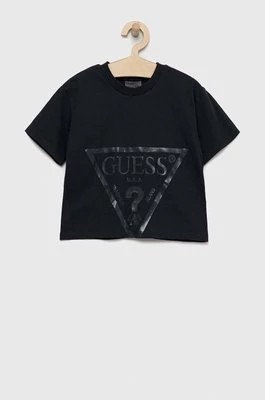 Zdjęcie produktu Guess t-shirt bawełniany dziecięcy kolor szary