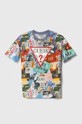 Zdjęcie produktu Guess t-shirt bawełniany dziecięcy wzorzysty