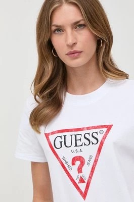 Zdjęcie produktu Guess t-shirt bawełniany kolor biały W2BI69 K8FQ1
