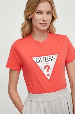Zdjęcie produktu Guess t-shirt bawełniany kolor czerwony W2BI69 K8FQ1