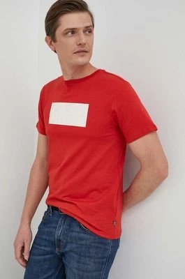 Zdjęcie produktu Guess t-shirt bawełniany kolor czerwony z nadrukiem