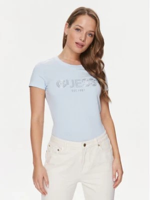 Zdjęcie produktu Guess T-Shirt Bold W4RI29 J1314 Niebieski Slim Fit