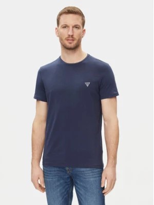 Zdjęcie produktu Guess T-Shirt Caleb U97M00 KCD31 Niebieski Slim Fit