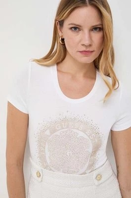 Zdjęcie produktu Guess t-shirt CAMELIA damski kolor beżowy W4RI47 J1314