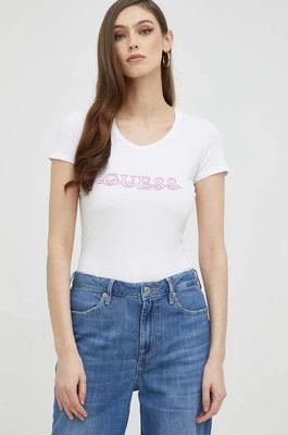 Zdjęcie produktu Guess t-shirt damski kolor biały