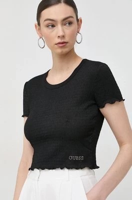 Zdjęcie produktu Guess t-shirt SMOKED damski kolor czarny W3GP34 KBQI0