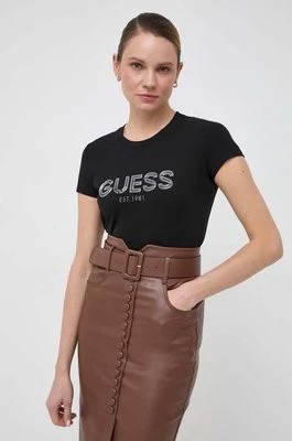 Zdjęcie produktu Guess t-shirt BOLD damski kolor czarny W4RI29 J1314