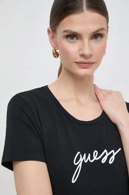 Zdjęcie produktu Guess t-shirt CARRIE damski kolor czarny O4RM09 KBBU1