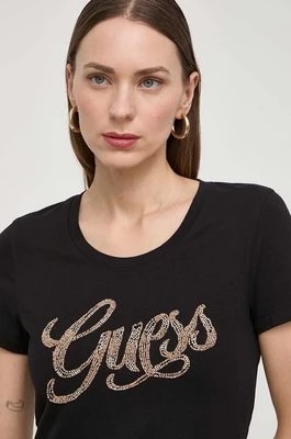 Zdjęcie produktu Guess t-shirt damski kolor czarny W4GI30 J1314