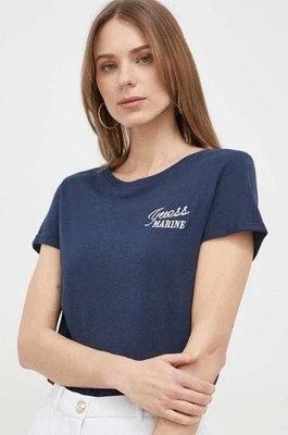 Zdjęcie produktu Guess t-shirt damski kolor granatowy