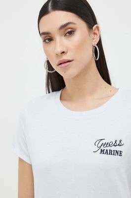 Zdjęcie produktu Guess t-shirt damski kolor niebieski