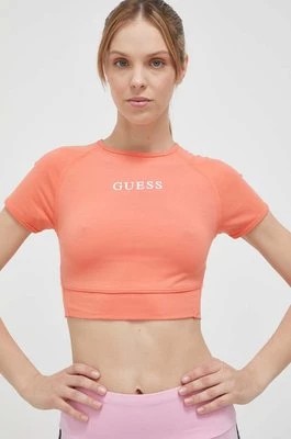 Zdjęcie produktu Guess t-shirt ALINE damski kolor pomarańczowy V3RP16 KABR0