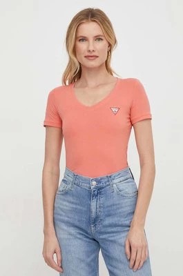 Zdjęcie produktu Guess t-shirt damski kolor pomarańczowy W2YI45 J1314