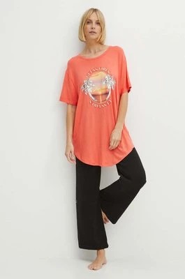 Zdjęcie produktu Guess t-shirt damski kolor pomarańczowy E4GI04 K68D2