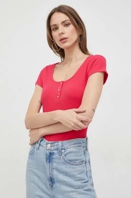 Zdjęcie produktu Guess t-shirt KARLEE damski kolor różowy W2YP24 KBCO2