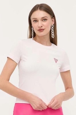 Zdjęcie produktu Guess t-shirt damski kolor różowy W2YI44 J1314