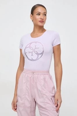 Zdjęcie produktu Guess t-shirt damski kolor różowy W4GI29 J1314