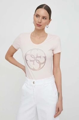 Zdjęcie produktu Guess t-shirt damski kolor różowy W4GI29 J1314