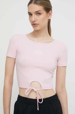 Zdjęcie produktu Guess t-shirt NYRA damski kolor różowy V4GP03 KBCO2