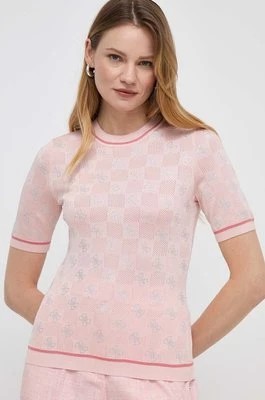 Zdjęcie produktu Guess t-shirt ROSIE damski kolor różowy W4GR05 Z3D60