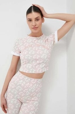 Zdjęcie produktu Guess t-shirt damski kolor różowy odkryte plecy