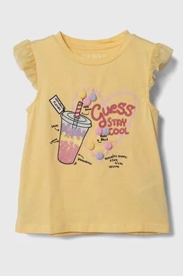 Zdjęcie produktu Guess t-shirt dziecięcy kolor żółty