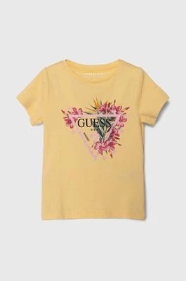 Zdjęcie produktu Guess t-shirt dziecięcy kolor żółty