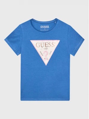 Zdjęcie produktu Guess T-Shirt K3GI27 K6YW1 Niebieski Regular Fit