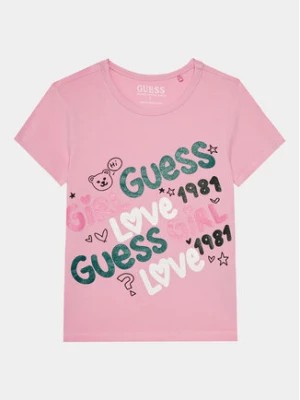 Zdjęcie produktu Guess T-Shirt K4RI03 K6YW4 Różowy Regular Fit