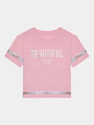 Zdjęcie produktu Guess T-Shirt K4RI26 K6YW4 Różowy Regular Fit
