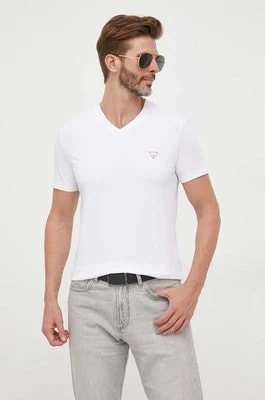 Zdjęcie produktu Guess t-shirt męski kolor biały gładki M2YI32 J1314