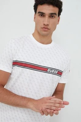 Zdjęcie produktu Guess t-shirt JAMEY męski kolor biały wzorzysty Z2BI09 J1314