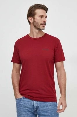 Zdjęcie produktu Guess t-shirt JOE męski kolor bordowy z nadrukiem U4RM01 K6YW0